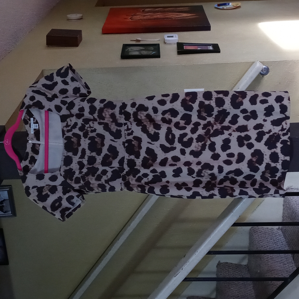 Banana Republic Stretch Leopard Print Body-Con Mini Dress Women's Size 2